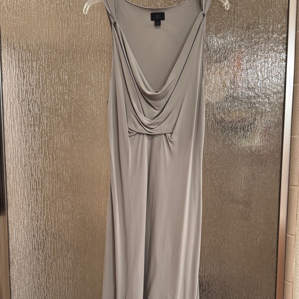 Banana Republic Gray Backless Dress